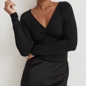 Madewell Twist-Front Long-Sleeve Tee